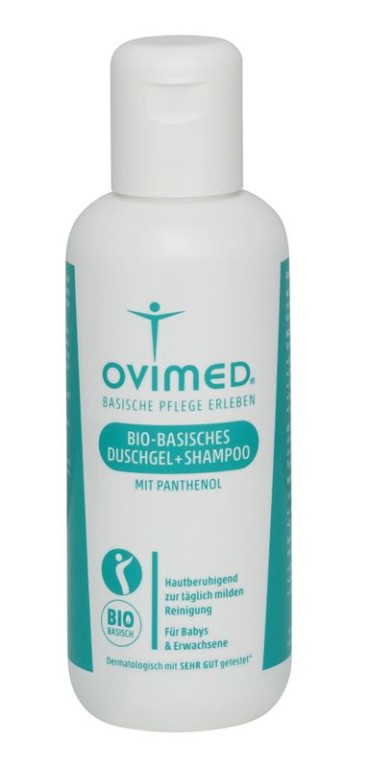 Vorschaubild: OVIMED Bio-basisches Duschgel + Shampoo mit Panthenol pH 7,5
