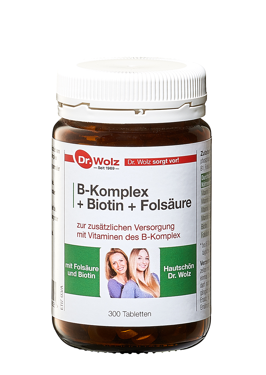 Vorschaubild: B-Komplex + Biotin + Folsäure Hefetabletten