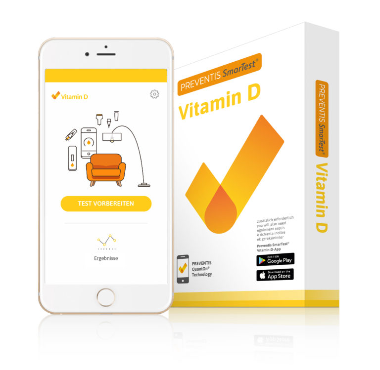AMM_Produktempfehlung: "SmarTest" von Preventis Vitamin-D-Test für zu Hause per App