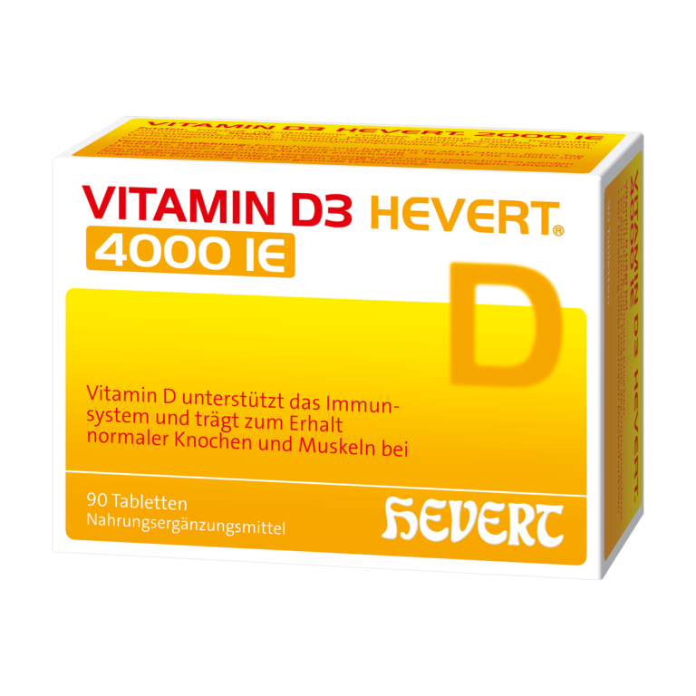 Vorschaubild: VITAMIN D3 HEVERT 4.000 I.E. – Tabletten