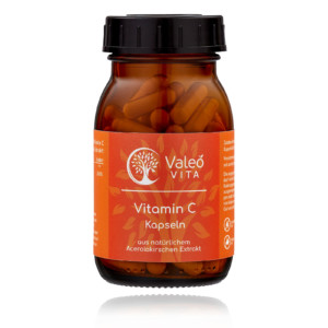 Abbildung der AMM-Produktempfehlung Vitamin C Kapseln natürlich von Valeovita