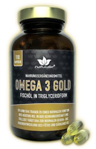 AMM-Produktempfehlung "Omega 3 Gold" Fischöl in Triglyceridform von naturalie