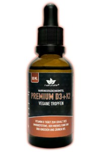 Vorschaubild: Premium vegane Vitamin D + K2 Tropfen – 1.000 I.E.