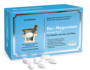 Abbildung der AMM-Produktempfehlung "Bio-Magnesium" der Pharma Nord GmbH