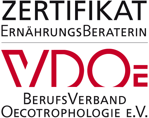 Zertifikat ErnährungsBeraterin VDOE_BerufsVerband Oecotrophologie e.V.