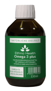 Produktfoto: "Omega-3-plus" vom AMM-Marktplatzpartner Ethno Health