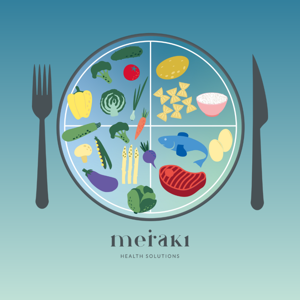 Illustration von Meraki: Ernährungsteller nach den Brilliant Essentials