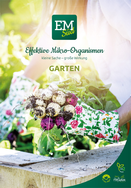 Titelbild der Broschüre "Garten" des AMM Marktplatzpartners EM-Süd