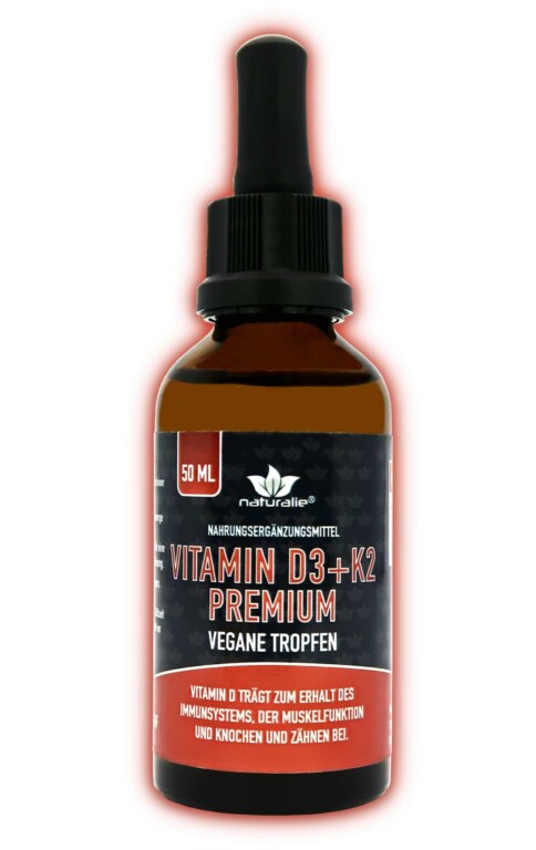 Vorschaubild: Vitamin D + K2 Premium vegane Tropfen (á 1.000 I.E.)