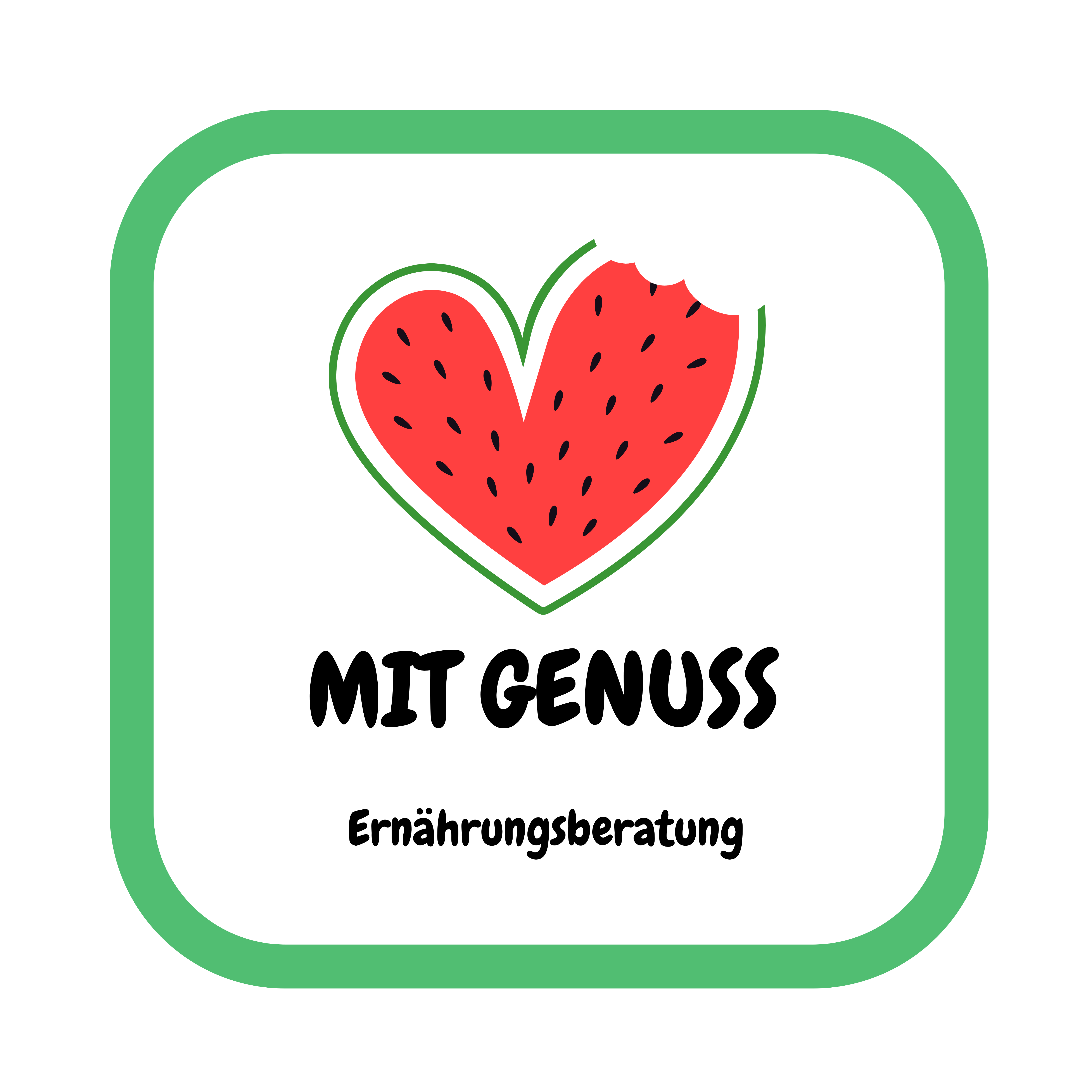 Logo Ernährungsberatung "mit genuss" der AMM-Netzwerkpartnerin Birgit Scholl