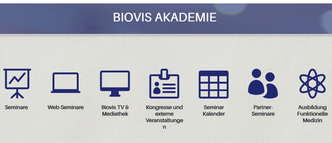 Webbanner der Akademie von AMM-Partner biovis Diagnostics